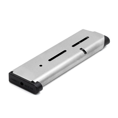 Wilson Combat 1911 Magazine, Full-Size, .45 ACP, 8 Round, Stainless, Lo-Profile Steel Base Pad | 47DC