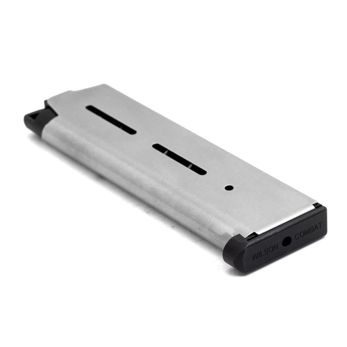 Wilson Combat 1911 Magazine, Full-Size, .45 ACP, 8 Round, Stainless, Lo-Profile Steel Base Pad | 47DC