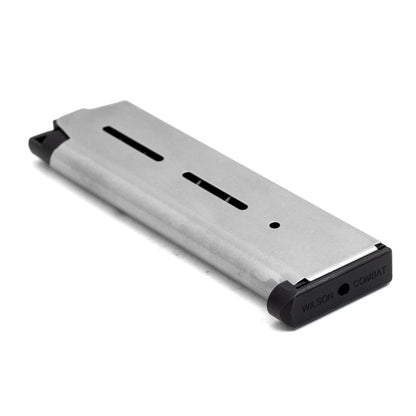 Wilson Combat 1911 Magazine, Full-Size, .45 ACP, 8 Round, Stainless, Lo-Profile Steel Base Pad | 47DC