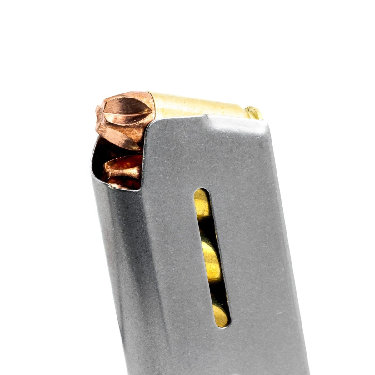 Wilson Combat 1911 Magazine, Full-Size, .45 ACP, 8 Round, Stainless, Lo-Profile Steel Base Pad | 47DC
