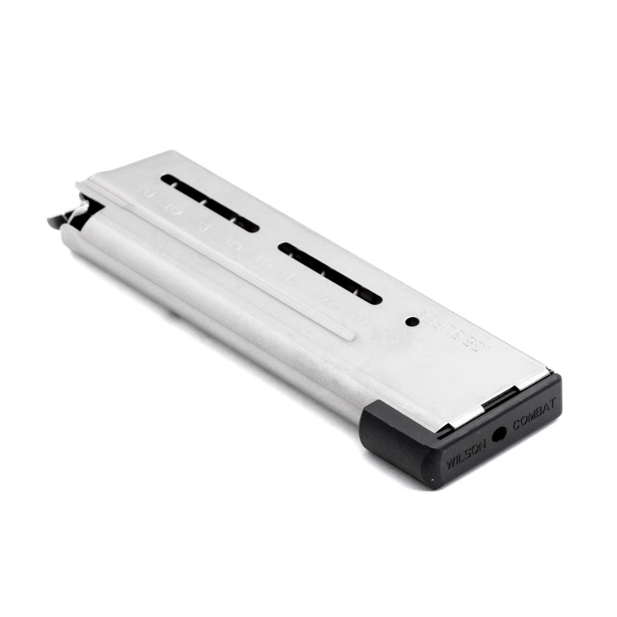 Wilson Combat 1911 Magazine, ETM, Compact, .38 Super, 10 Round, Stainless | 500-38C10