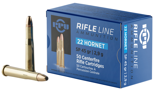 22 Hornet, 45 gr. SP, PRVI , 50 per Box
