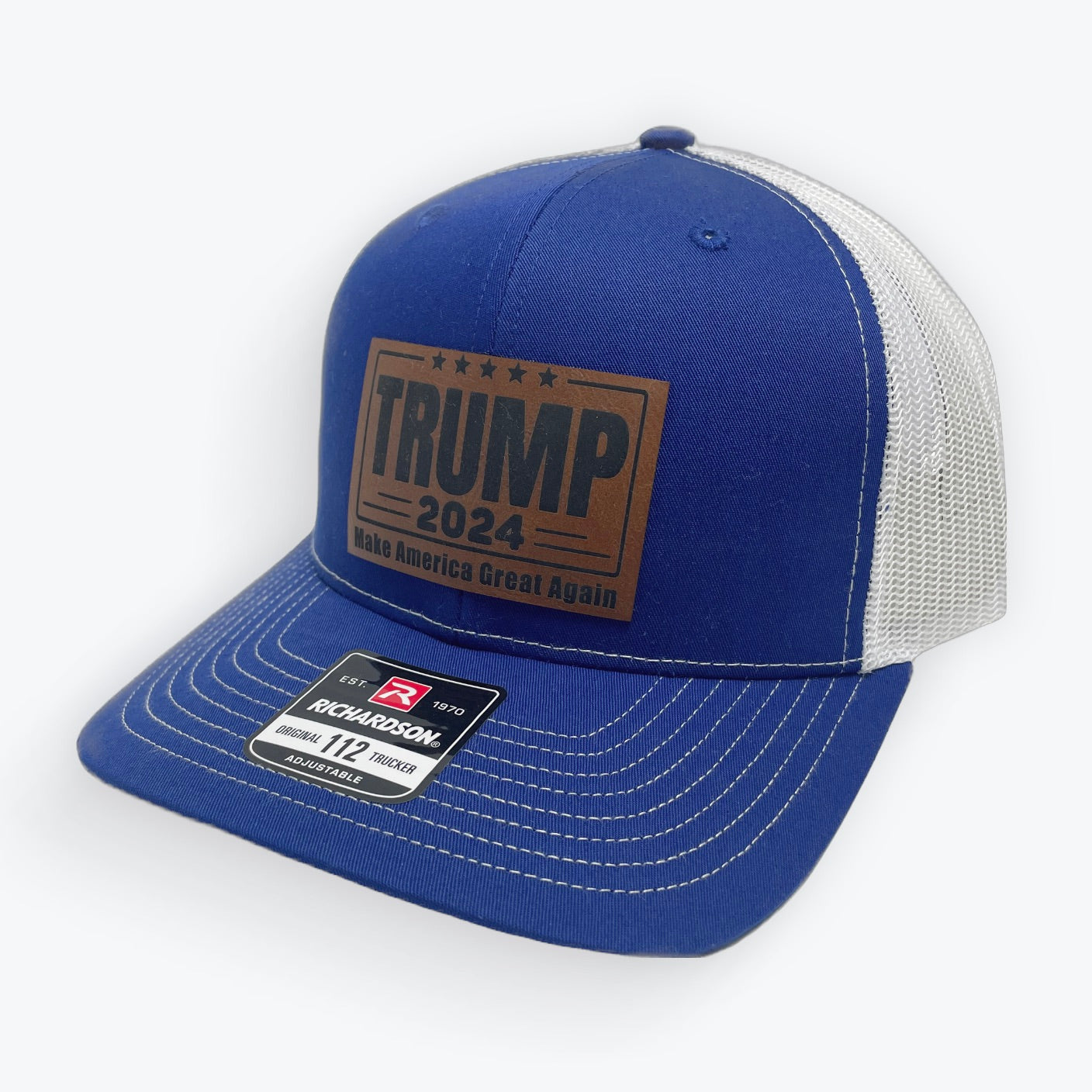 Trump 2024 Leather Patch Cap