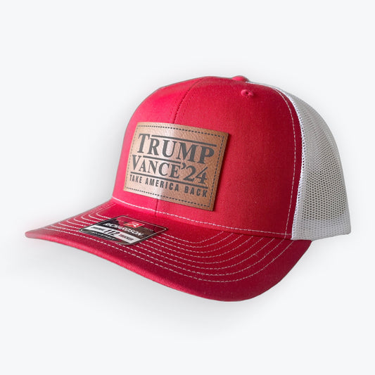 Trump Vance '24 Leather Patch Cap