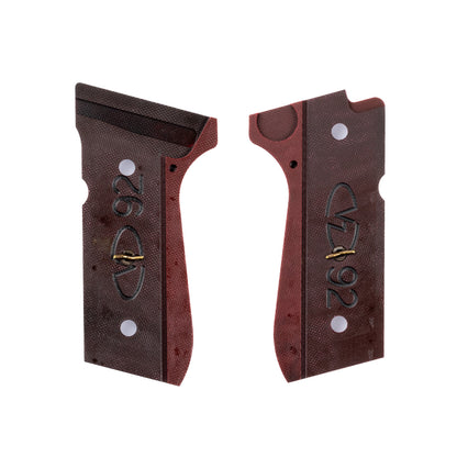 Wilson Combat Beretta 92/96 G10 Ultra Thin Checkered Grips - Black Cherry | 728-FS-UT-BC