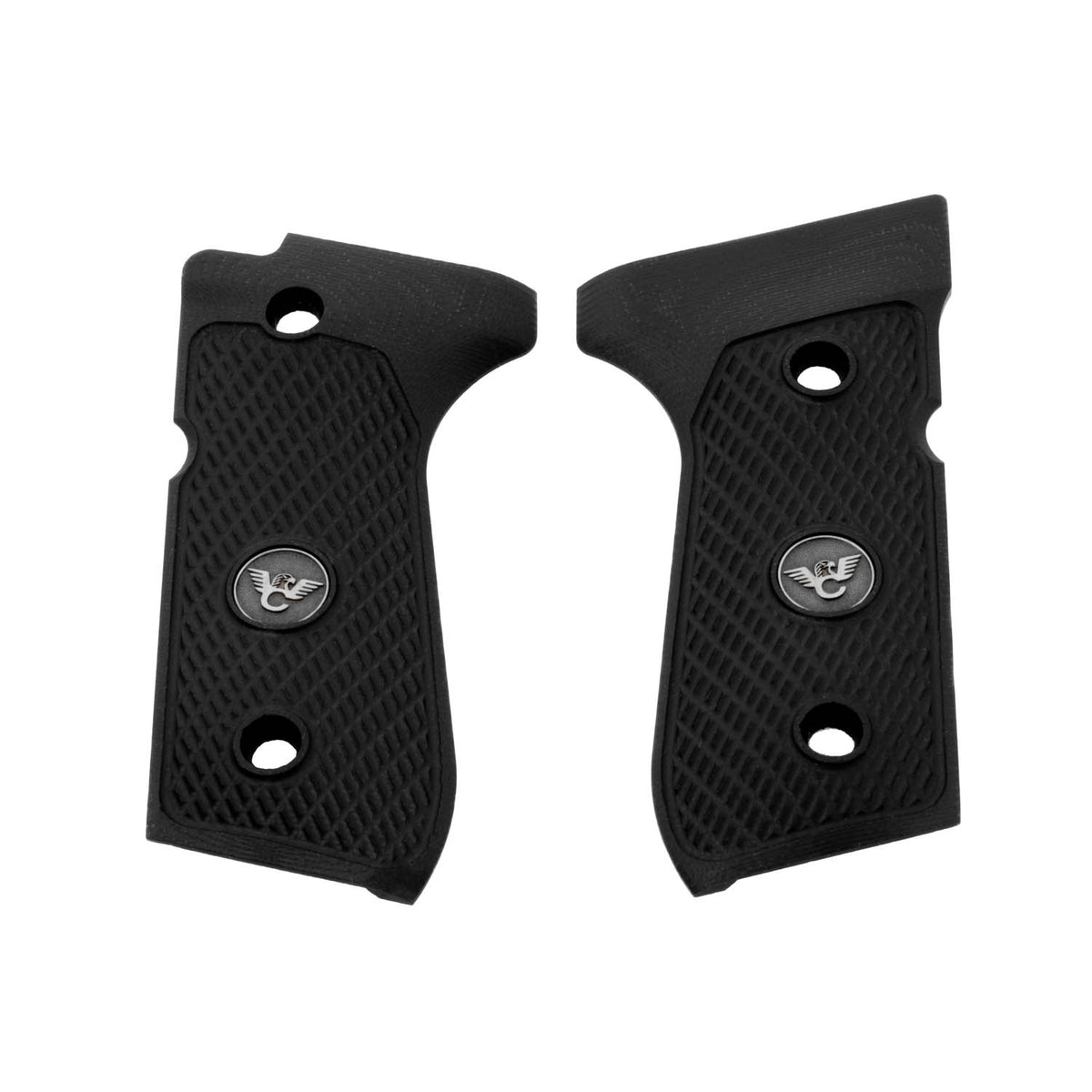 Wilson Combat Beretta 92/96 G10 Ultra Thin Checkered Grips - Black | 728-FS-UT-BLK