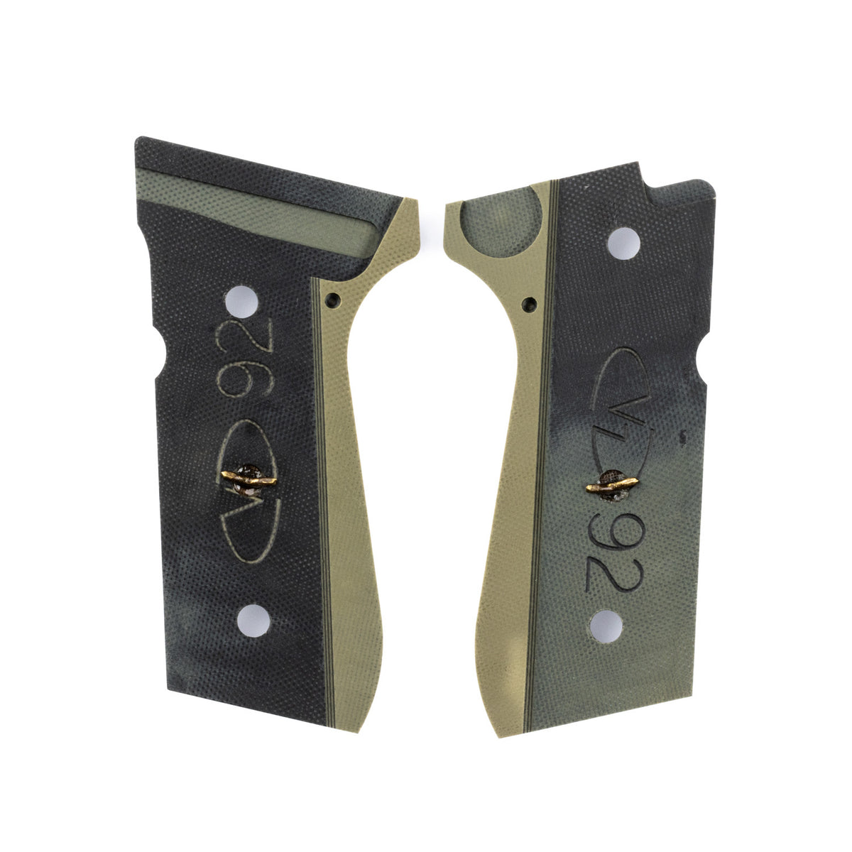 Wilson Combat Beretta 92/96 G10 Ultra Thin Checkered Grips - Dirty Olive | 728-FS-UT-DO