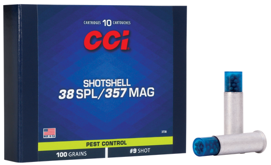 38 Special / .357 Magnum, CCI 3738, #9 Shotshell, 10 per Box
