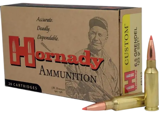 6.5 Grendel, Hornady 8152, 123 gr. SST, 20 per Box