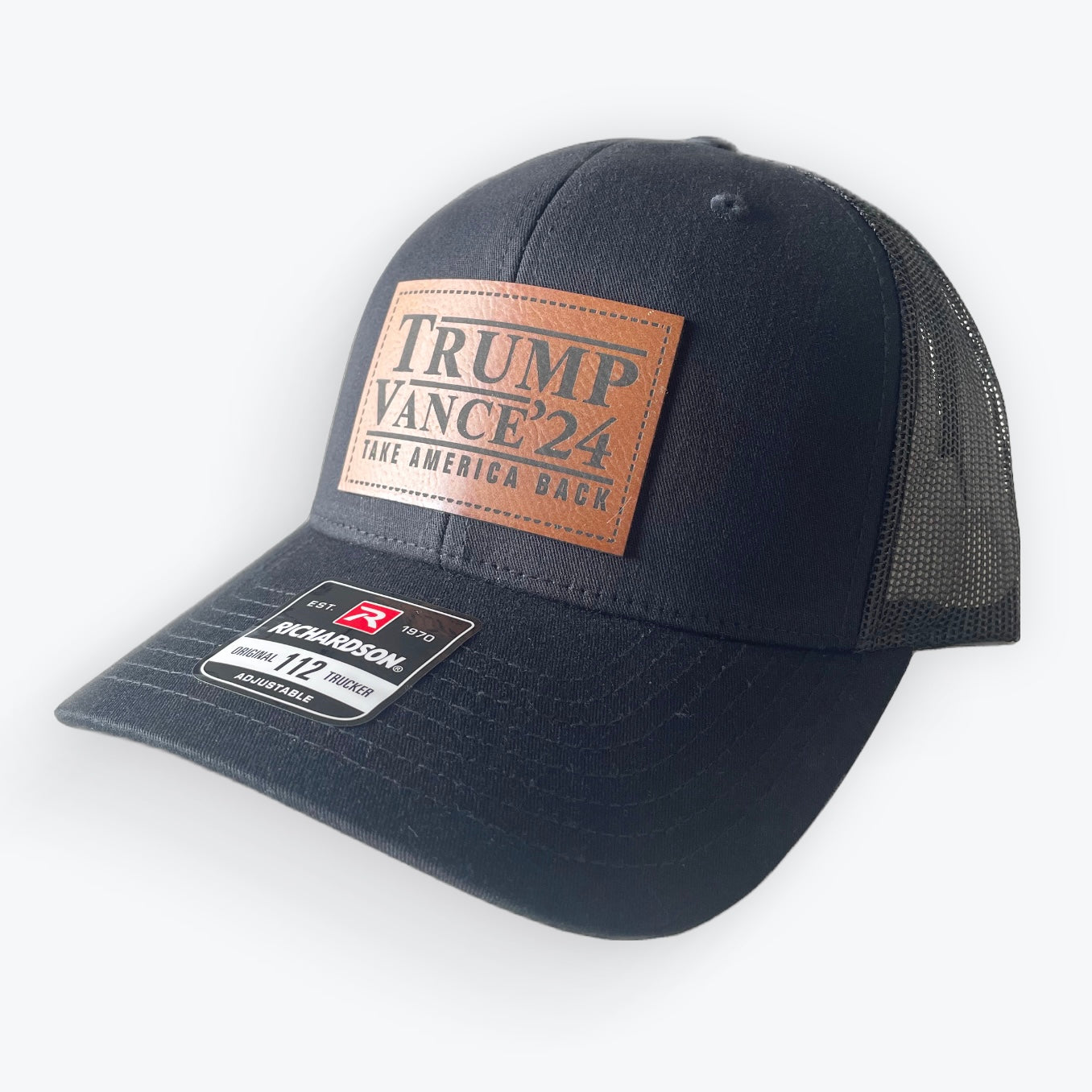 Trump Vance '24 Leather Patch Cap