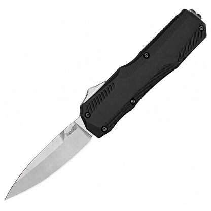 Kershaw - Livewire OTF - 9000 | Double-Action OTF (Auto) | 3.3" CPM MagnaCut Stonewash | Black Aluminum