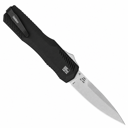 Kershaw - Livewire OTF - 9000 | Double-Action OTF (Auto) | 3.3" CPM MagnaCut Stonewash | Black Aluminum