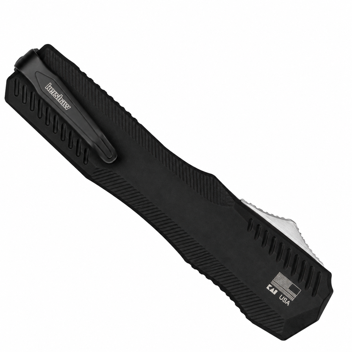 Kershaw - Livewire OTF - 9000 | Double-Action OTF (Auto) | 3.3" CPM MagnaCut Stonewash | Black Aluminum
