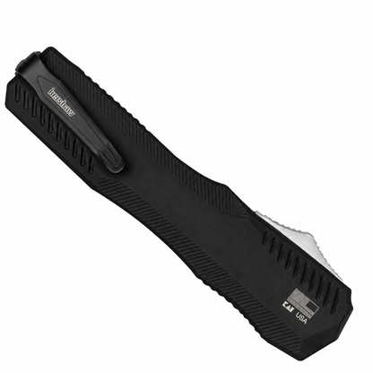 Kershaw - Livewire OTF - 9000 | Double-Action OTF (Auto) | 3.3" CPM MagnaCut Stonewash | Black Aluminum