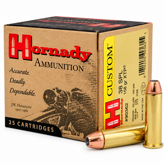 .38 Special | Hornady 90362 | 158 gr. | XTP® | Custom™ | 25 Rounds