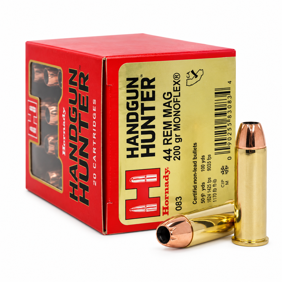 .44 Rem. Mag. | Hornady 9083 | 200 gr. | MonoFlex® | Handgun Hunter® | 20 Rounds