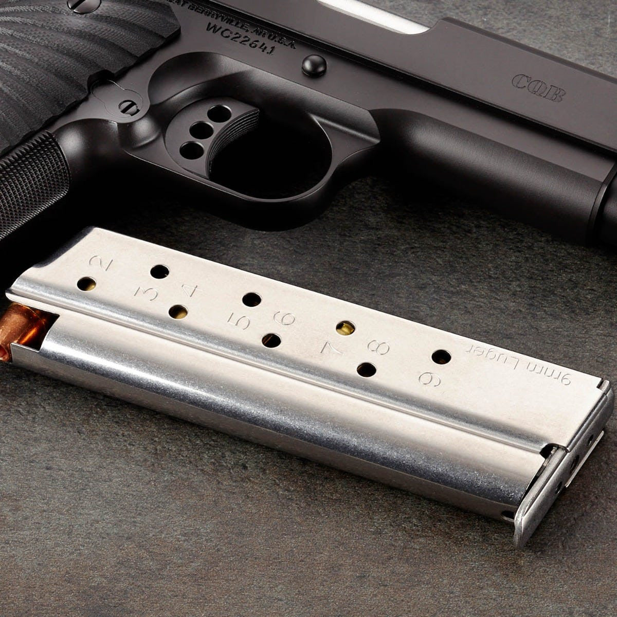Wilson Combat 1911 Magazine, 920 Series, Full-Size, 9mm, 9 Round, Stainless | 920-9FS9