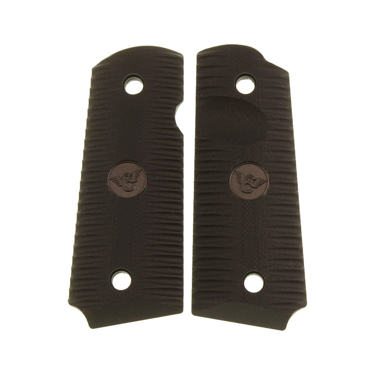Wilson Combat 1911 Grips, Compact, Bevel Bottom, Eagle Claw, Black G10 | 988-CP-BB-BLK