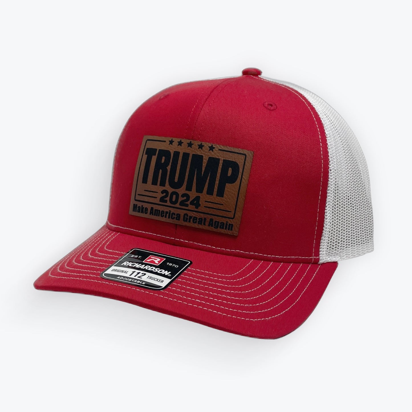 Trump 2024 Leather Patch Cap