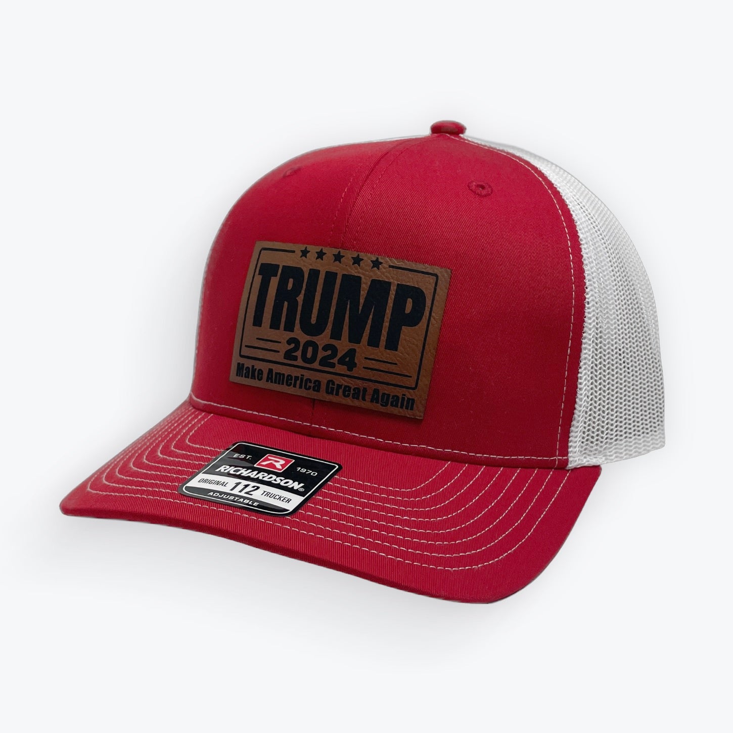 Trump 2024 Leather Patch Cap