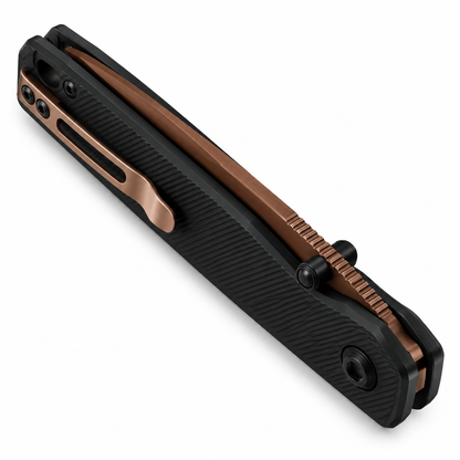 Vosteed - Marten - A1613 | Top Liner Lock | 3.3" 154CM Copper | Black Aluminum