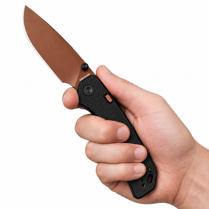 Vosteed - Marten - A1613 | Top Liner Lock | 3.3" 154CM Copper | Black Aluminum