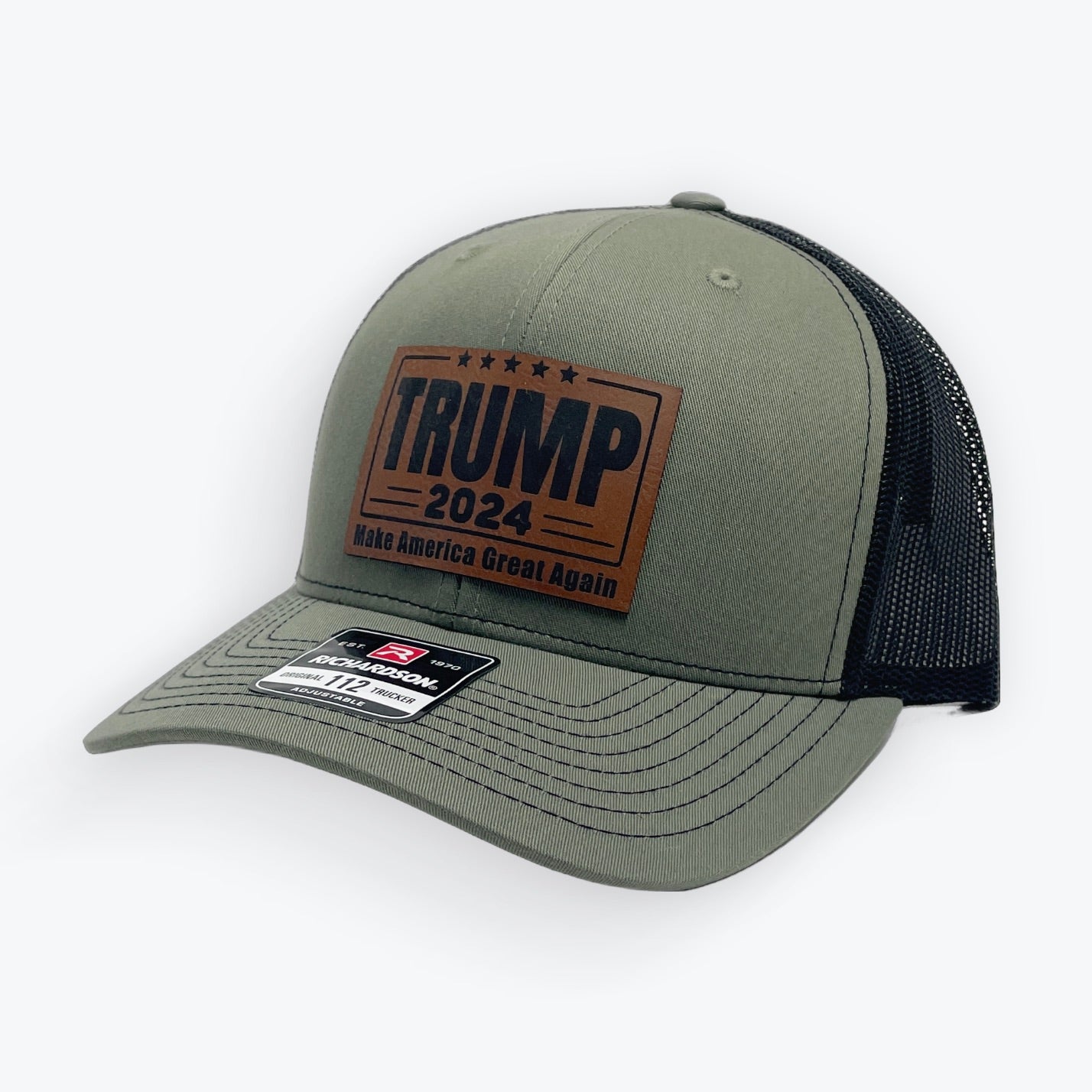 Trump 2024 Leather Patch Cap