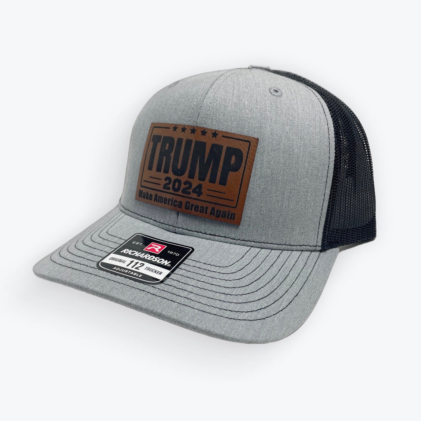Trump 2024 Leather Patch Cap