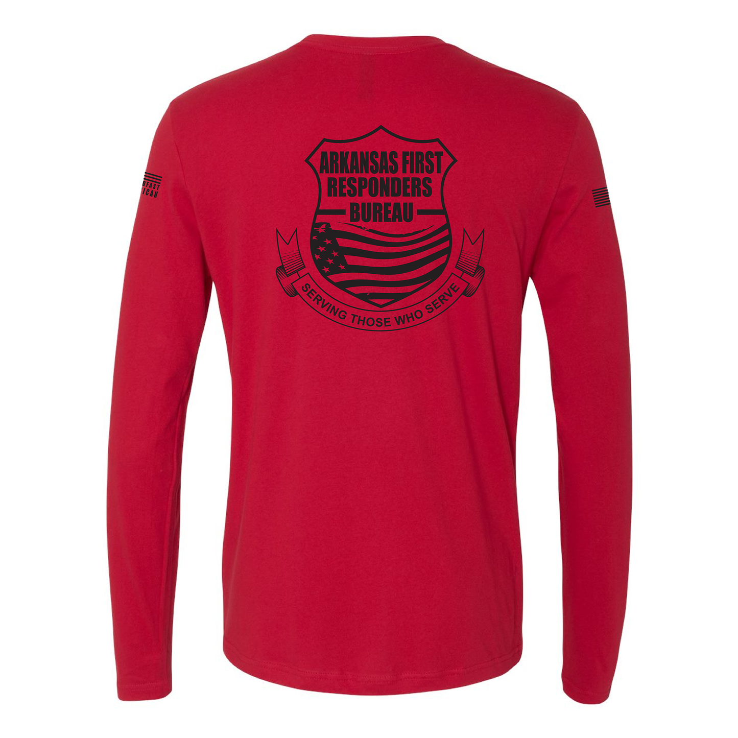 Arkansas First Responders Bureau, Long Sleeve T-Shirt, Red