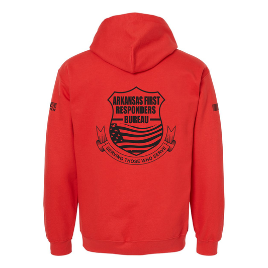 Arkansas First Responders Bureau, SoftStyle Hoodie, Red