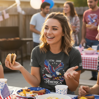 America 250th Anniversary T-Shirt – 1776–2026 Patriotic Eagle Tee