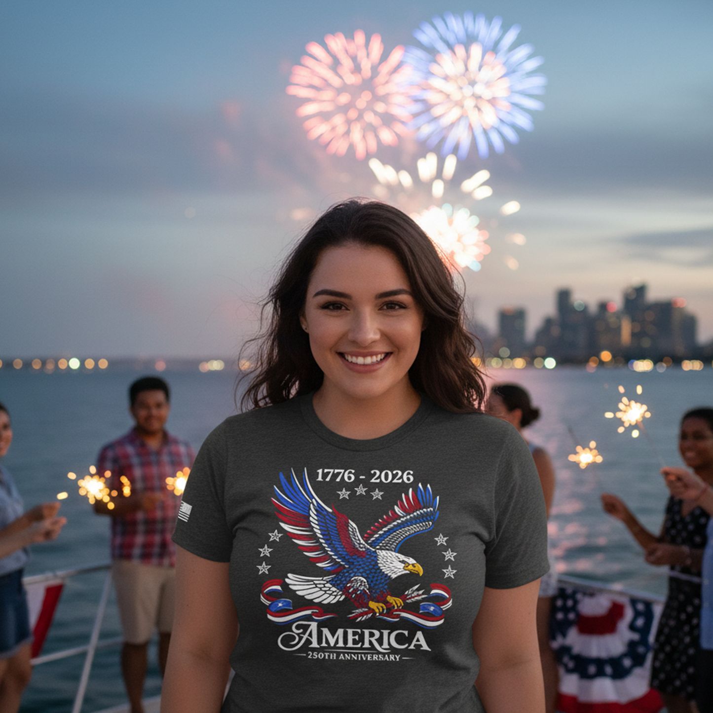 America 250th Anniversary T-Shirt – 1776–2026 Patriotic Eagle Tee