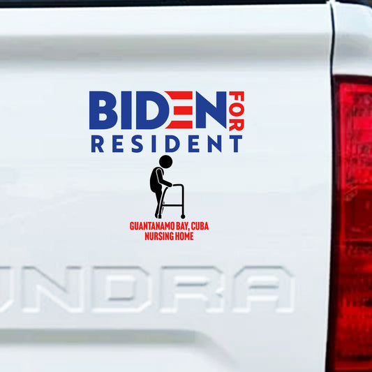 Biden for Resident, UV DTF 3D PermaSticker