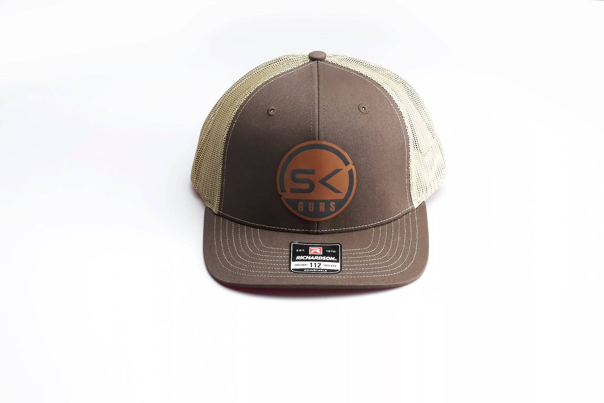 SK Guns Leather Patch Cap