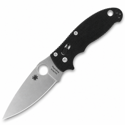 Spyderco - Manix 2 - C101GP2 | Ball Bearing Lock | 3.375" CPM S30V Satin | Black G10