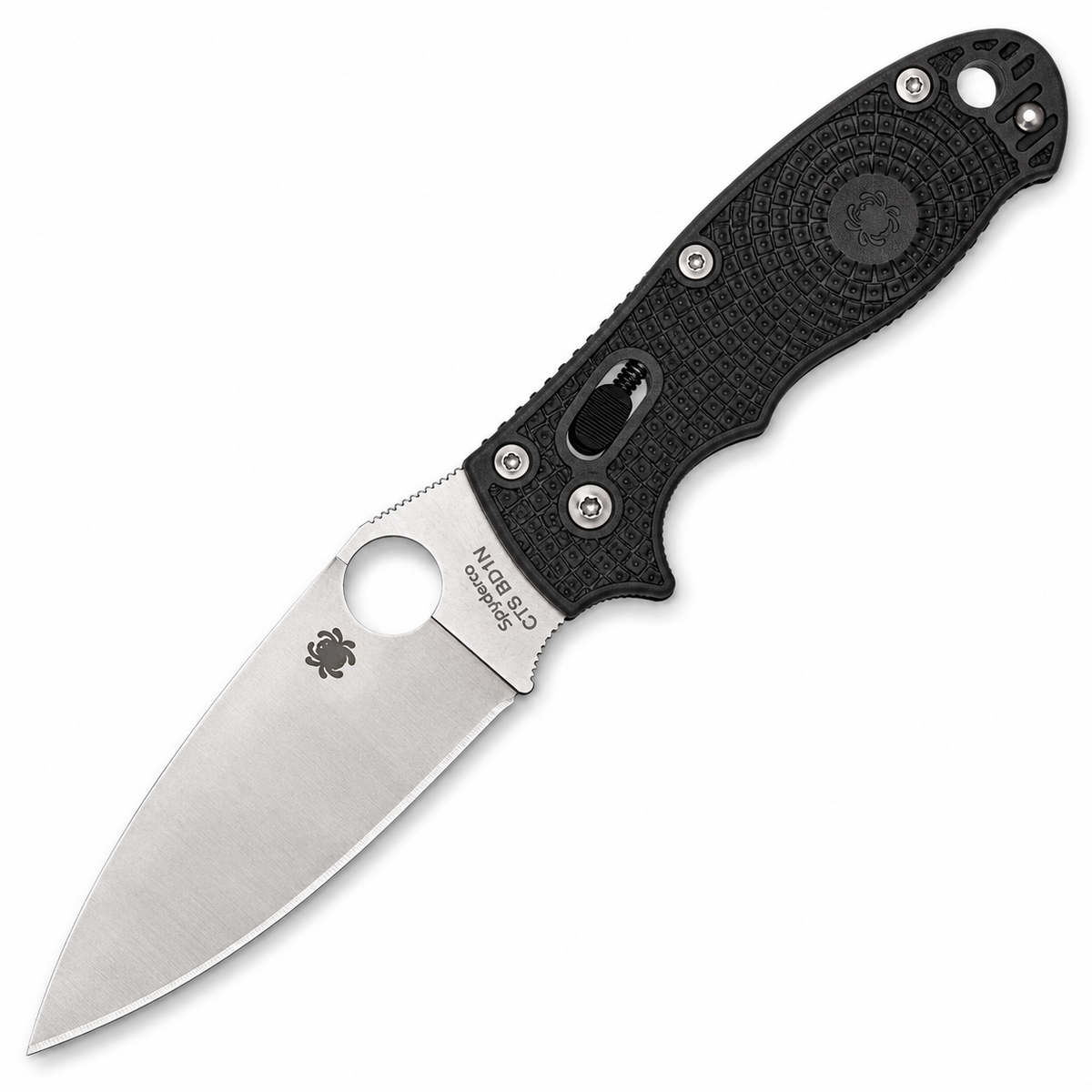 Spyderco - Manix 2 Lightweight - C101PBK2 | Ball Bearing Lock | 3.37" CTS BD1N Satin | Black FRCP