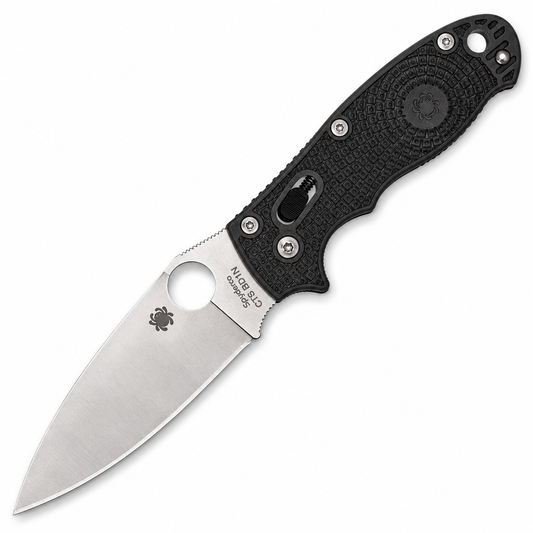 Spyderco - Manix 2 Lightweight - C101PBK2 | Ball Bearing Lock | 3.37" CTS BD1N Satin | Black FRCP