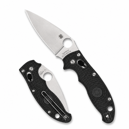 Spyderco - Manix 2 Lightweight - C101PBK2 | Ball Bearing Lock | 3.37" CTS BD1N Satin | Black FRCP