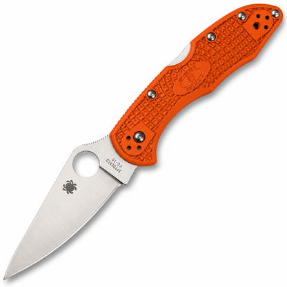 Spyderco - Delica 4 Lightweight - C11FPOR | Lockback | 2.88" VG-10 Satin | Orange FRN