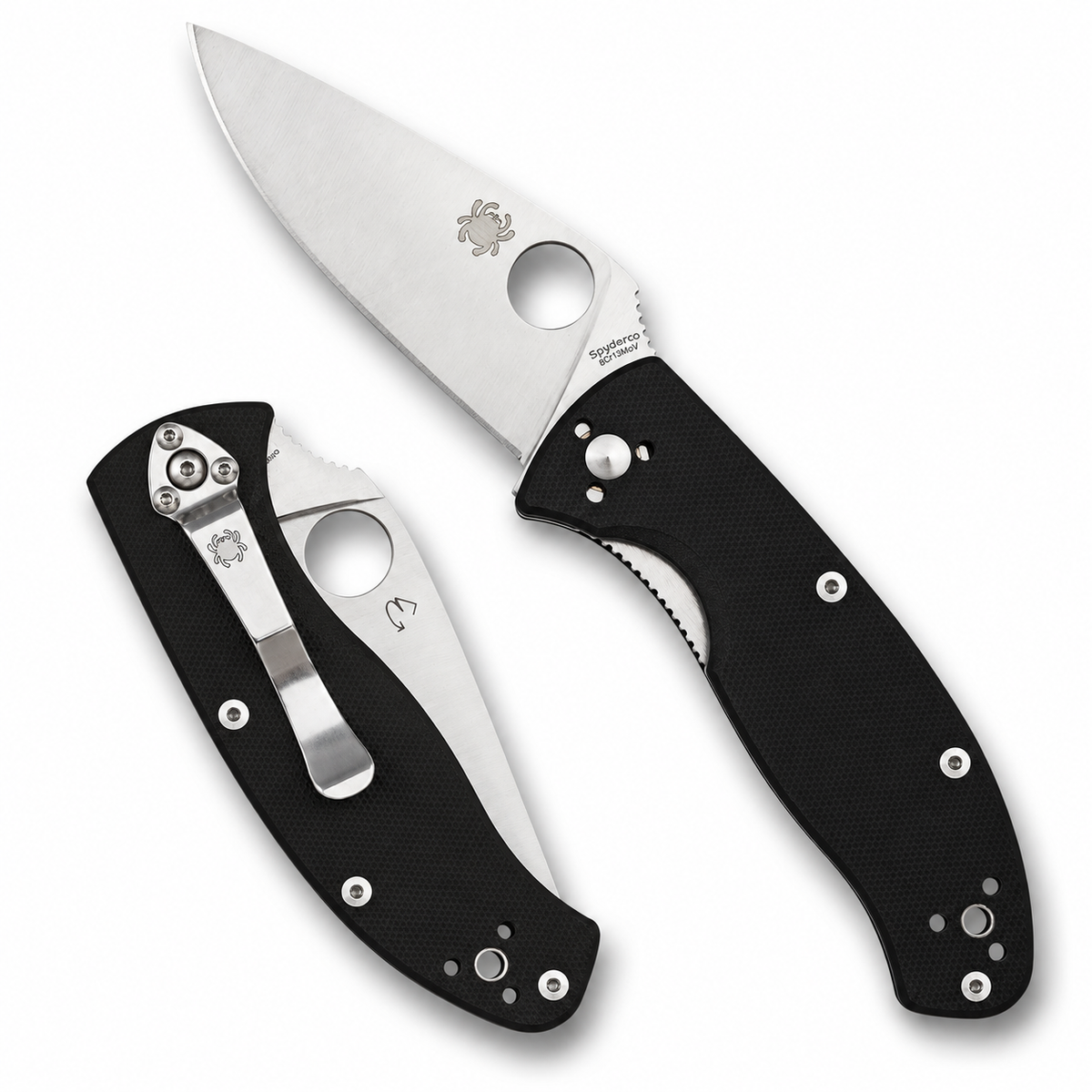 Spyderco - Tenacious | C122GP Folding Knife - 3.39" 8Cr13MoV, Black G10