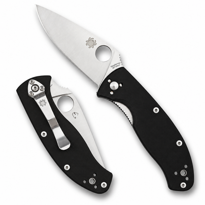 Spyderco - Tenacious | C122GP Folding Knife - 3.39" 8Cr13MoV, Black G10
