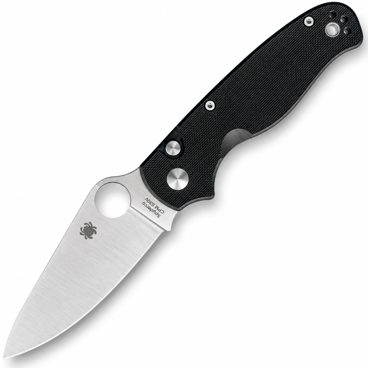 Spyderco - ButtonUp | C275GP Folding Knife - 3.27" 8Cr13MoV - Black G10