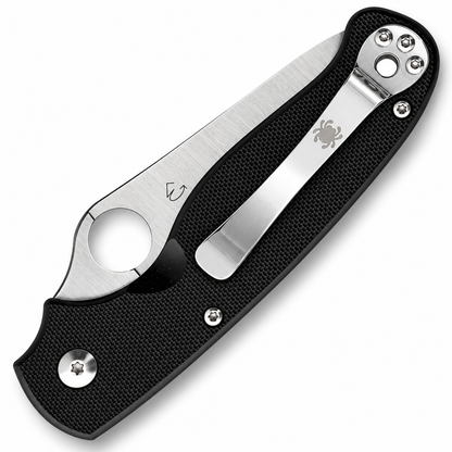 Spyderco - ButtonUp | C275GP Folding Knife - 3.27" 8Cr13MoV - Black G10