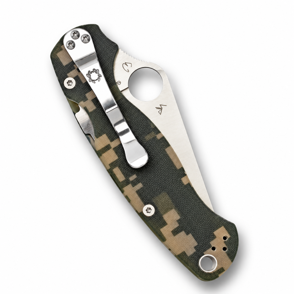 Spyderco - Para Military 2 - C81GPCMO2 | Compression Lock | 3.4" S45VN Satin Blade | Digital Camo G-10