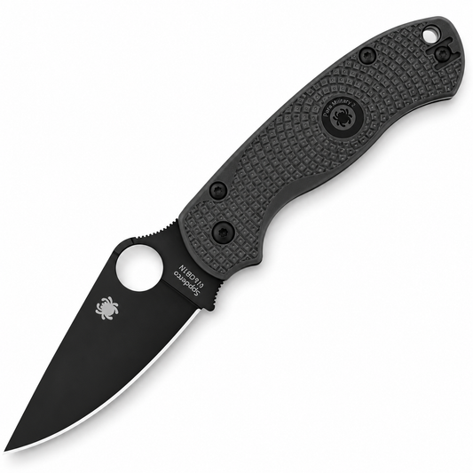 Spyderco - Para Military 2 - C81PBBK2 | Compression Lock | 3.4" CTS BD1N Black DLC | Black FRN