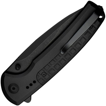 Civivi Sentinel Strike II C22025D-1 Folding Knife - 3.7" Nitro-V Blade, Black Aluminum Handle