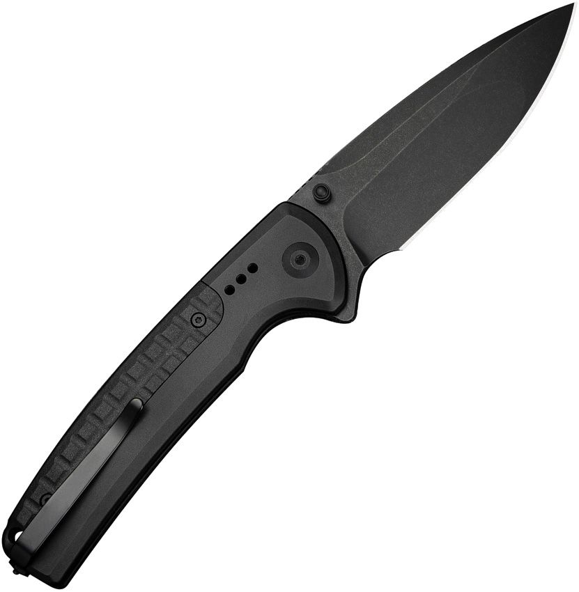 Civivi Sentinel Strike II C22025D-1 Folding Knife - 3.7" Nitro-V Blade, Black Aluminum Handle