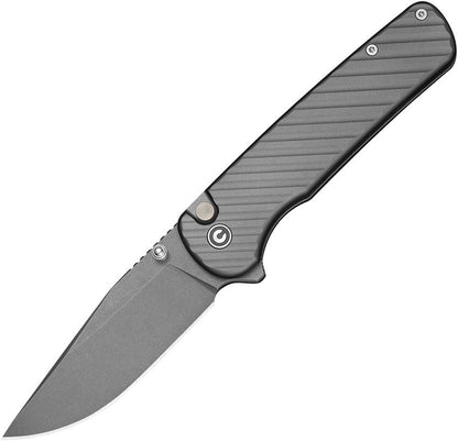 Civivi C25011-3 Folding Knife - 3.24" 14C28N Blade, Gray Aluminum Handle