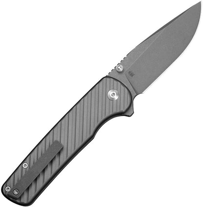 Civivi C25011-3 Folding Knife - 3.24" 14C28N Blade, Gray Aluminum Handle