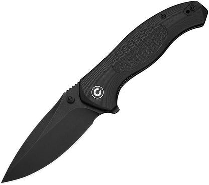 Civivi Vyrent C25037-1 Folding Knife - 3.48" Nitro-X7 Blade, Black G10 Handle
